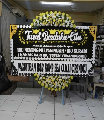 Papan Bunga di Kemayoran Jakarta Pusat
